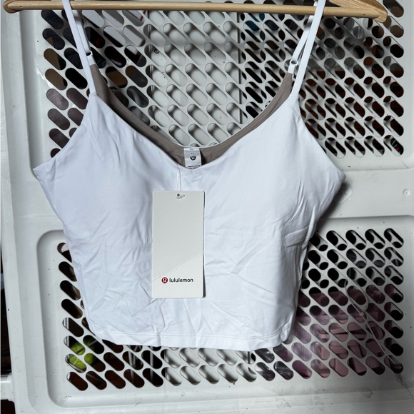 Lululemon align cropped Cami tank  A/B size 12 white NWT - Picture 11 of 12